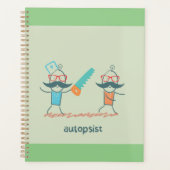 Autopistische medische Humor met snor personages Planner (Voorkant)