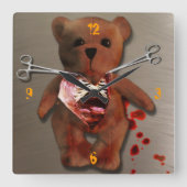 Autopsie van T. Bear Vierkante Klok (Voorkant)