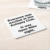 Autopsy Club Kartonnen Onderzetters (Schuin)