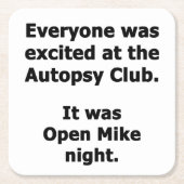 Autopsy Club Kartonnen Onderzetters (Voorkant)