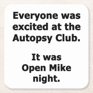 Autopsy Club Kartonnen Onderzetters