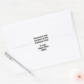 Autopsy Club Ronde Sticker (Envelop)