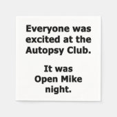 Autopsy Club Servet (Voorkant)