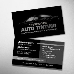 Autoraamfolie Professioneel Folie-installateur Visitekaartje
