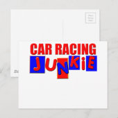 Autoracing Briefkaart (Voorkant / Achterkant)