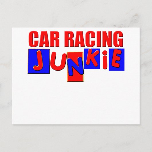 Autoracing Briefkaart (Voorkant)