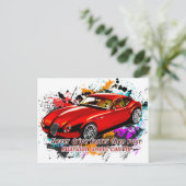 Autoraster Briefkaart (Staand voorkant)