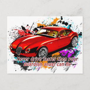 Autoraster Briefkaart