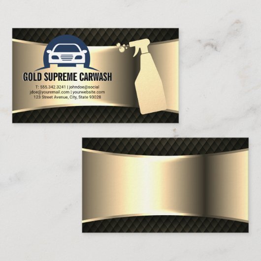 Autoreiniging | Auto-services Visitekaartje (Voorkant / Achterkant)