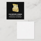 Autoreiniging | Golden Vierkante Visitekaartje (Voorkant / Achterkant)