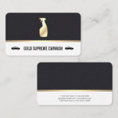 Autoreiniging Goud Premium Leer Visitekaartje (Voorkant / Achterkant)