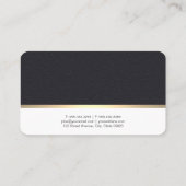 Autoreiniging Goud Premium Leer Visitekaartje (Achterkant)