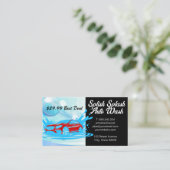 Autoreinigingsdienst | Zeepbellen Visitekaartje (Staand voorkant)