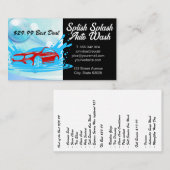 Autoreinigingsdienst | Zeepbellen Visitekaartje (Voorkant / Achterkant)