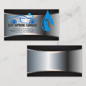 Autoreinigingsservice | Zeep Bubbles Water Spray Visitekaartje (Voorkant / Achterkant)