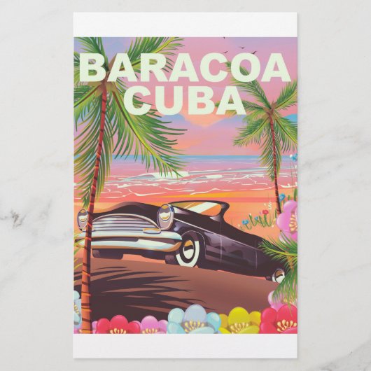 Autoreisposter Baracoa Cuba Briefpapier (Voorkant)