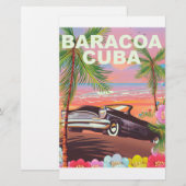 Autoreisposter Baracoa Cuba Briefpapier (Voorkant / Achterkant)