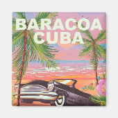 Autoreisposter Baracoa Cuba Magneet (Voorkant)
