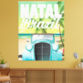 autoreisposter Natal Brazilië Canvas Afdruk (Insitu (Woonkamer))
