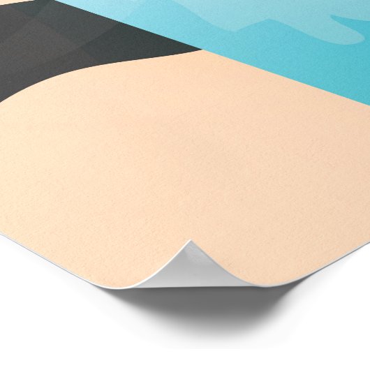 autoreisposter Natal Brazilië Poster (Hoek)