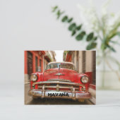 Autorennen in de straten van het oude Havana op Cu Briefkaart (Staand voorkant)