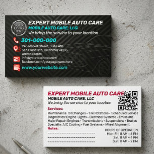 Autoreparatie & Auto Airco Specialist Eigen Logo Q Visitekaartje