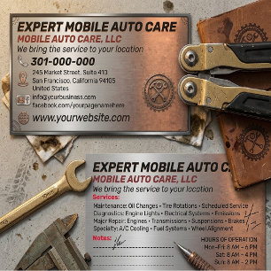 Autoreparatie & Auto Airconditioning Specialist Aa Visitekaartje