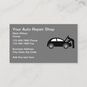 Autoreparatie Car Mechanic Visitekaartje