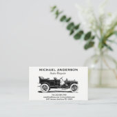 Autoreparatie en autodealer visitekaartje (Staand voorkant)