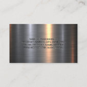 autoreparatie | moersleutels | Metallic Visitekaartje (Achterkant)