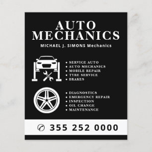Autoreparatie professionele mobiele monteur servic flyer
