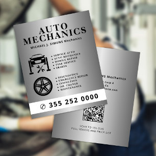 Autoreparatie professionele mobiele monteur servic flyer