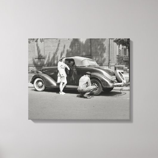 Autoreparatie Service, 1942 Canvas Afdruk (Voorkant)