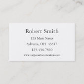 autoreparatie visitekaartje (Achterkant)