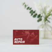 Autoreparatie visitekaartje (Staand voorkant)