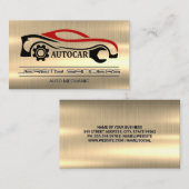 autoreparatiemonteur | goudmetaal | Tools Services Visitekaartje (Voorkant / Achterkant)