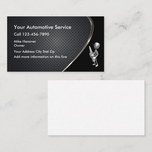 autoreparatiewerkplaats visitekaartje (Voorkant / Achterkant)