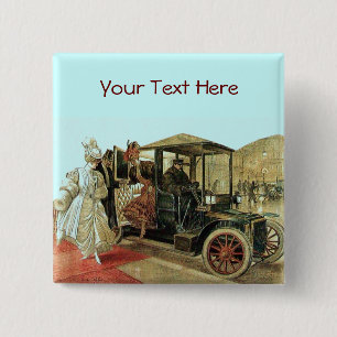 AUTORESTORATIE - AUTOMOTIEF VIERKANTE BUTTON 5,1 CM