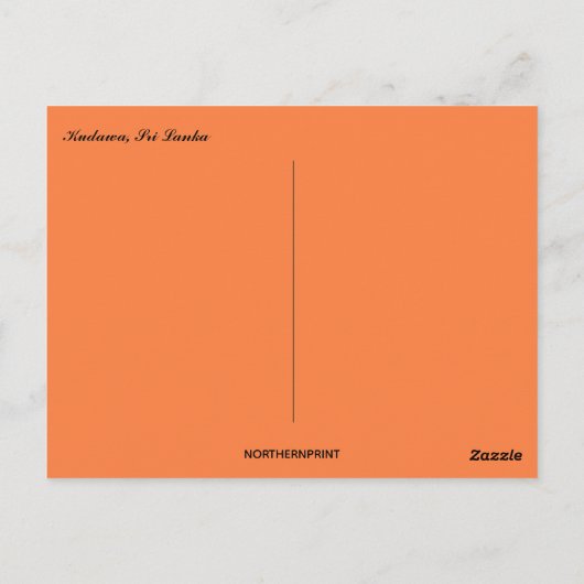 Autorickshaw in Kudawa, Sri Lanka Briefkaart (Achterkant)