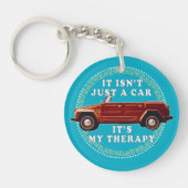 Autorijden is therapie sleutelhanger (Voorkant)