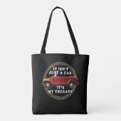 Autorijden is therapie tote bag (Achterkant)