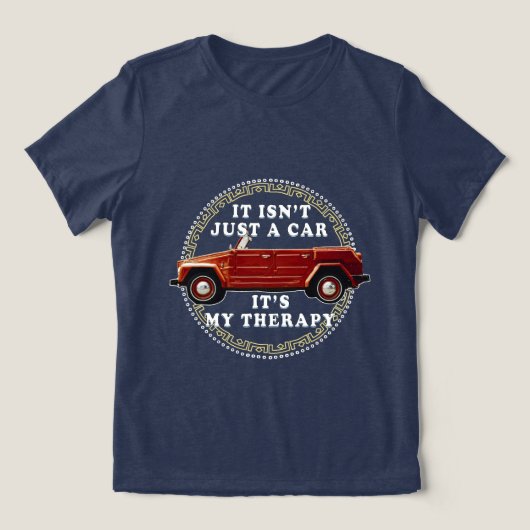 Autorijden is therapie Tri-Blend shirt (Design voorkant)