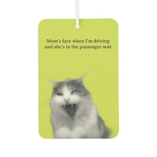 Autorijden met mama luchtverfrisser (Voorkant)