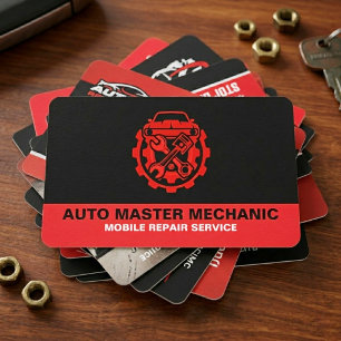 AUTORIJDENDE AUTO REPARATIE SERVICE   AUTO MONTEUR VISITEKAARTJE