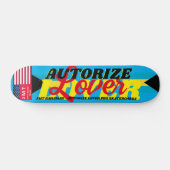 AUTORISEER LOVER JMT BAHAMAS7 3/4" Skateboard Deck (Horizontaal)