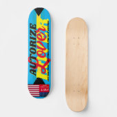 AUTORISEER LOVER JMT BAHAMAS7 3/4" Skateboard Deck (Voorkant)