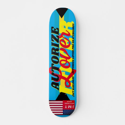 AUTORISEER LOVER JMT BAHAMAS7 3/4" Skateboard Deck (Voorkant)