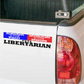 autoritaire portemonnee en slaapkamer Libertarian Bumpersticker (Op Truck)
