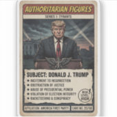 Autoritaire Regeringsruilkaarten Sticker (Voorkant)