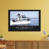 Autoriteit: Inspirerend prijsopgave Canvas Afdruk (Insitu (Woonkamer))